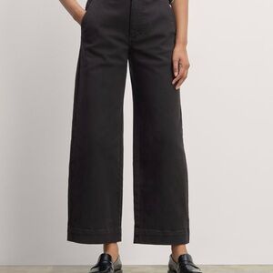 Everlane cropped wide leg pant- black size 8